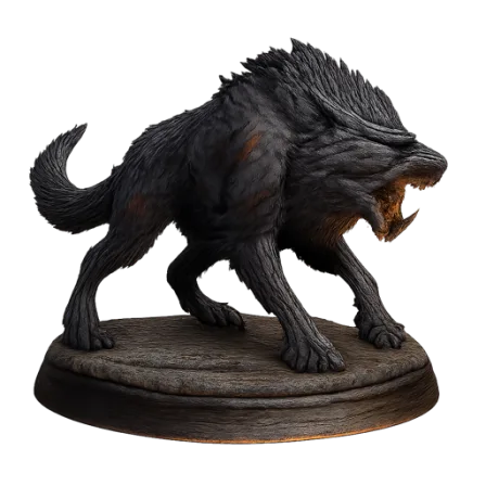 dire wolf miniature