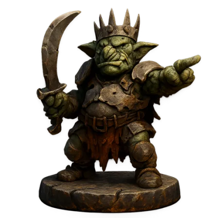 Goblin boss miniature
